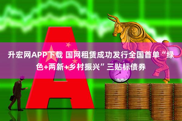 升宏网APP下载 国网租赁成功发行全国首单“绿色+两新+乡村振兴”三贴标债券